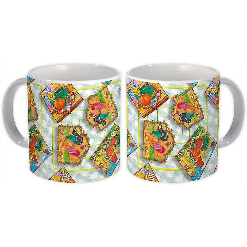 Kubek na prezent: Jajka Farm Patchwork