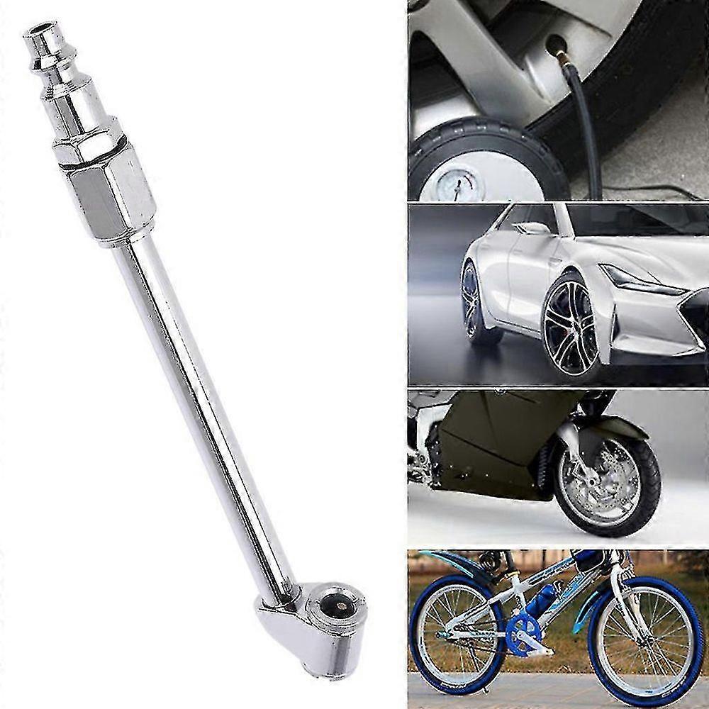 צ'אק לניפוח צמיגים לרכב ומשאית, משאבת מדחס אוויר עם נעילה על זרבובית, ראש כפול 1/4 אינץ'