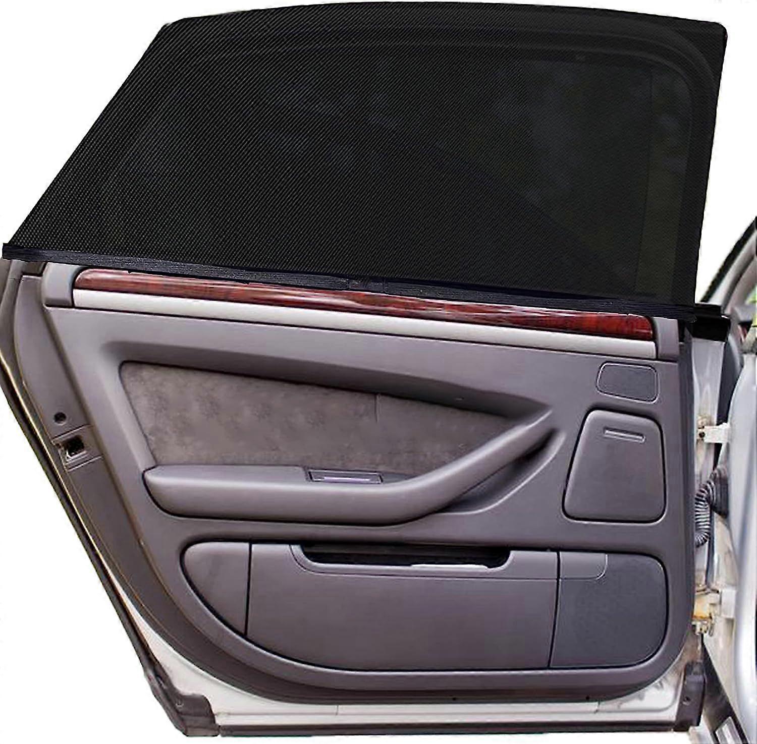 Car Window Screens for Camping (Pack of 4) | 100% Protection from Bugs, UV and Car Mosquito Net for Camping | Breathable Mesh Baby Car Window Covers f