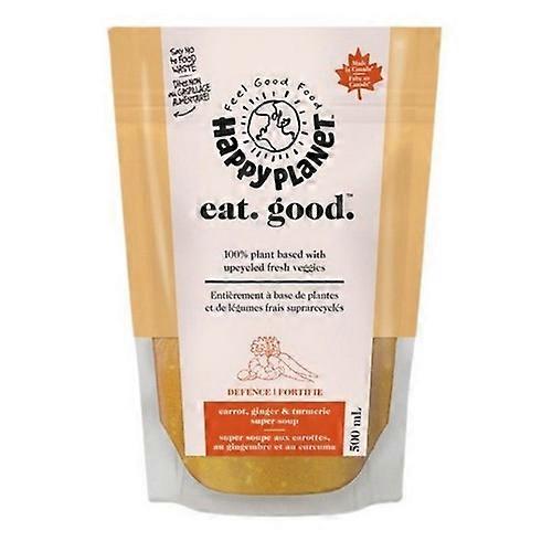 Happy Planet Plant Based Upcycled Veggies Carrot Ginger And Turmeric Super Soup, 500 Ml X 6