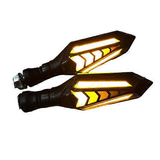 1 Pair Motorcycle Turn Signal Housing Motorcycle Bicolor Flowing Turn Indicator