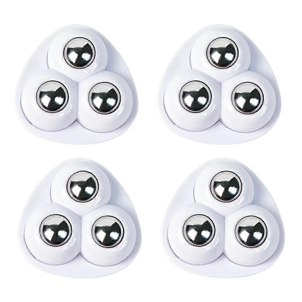 12pcs Sticky Swivel Pulley No Noise Self Adhesive Universal Pulley Rotating Wheels for Trash Can Bottom Kitchen Small Appliances