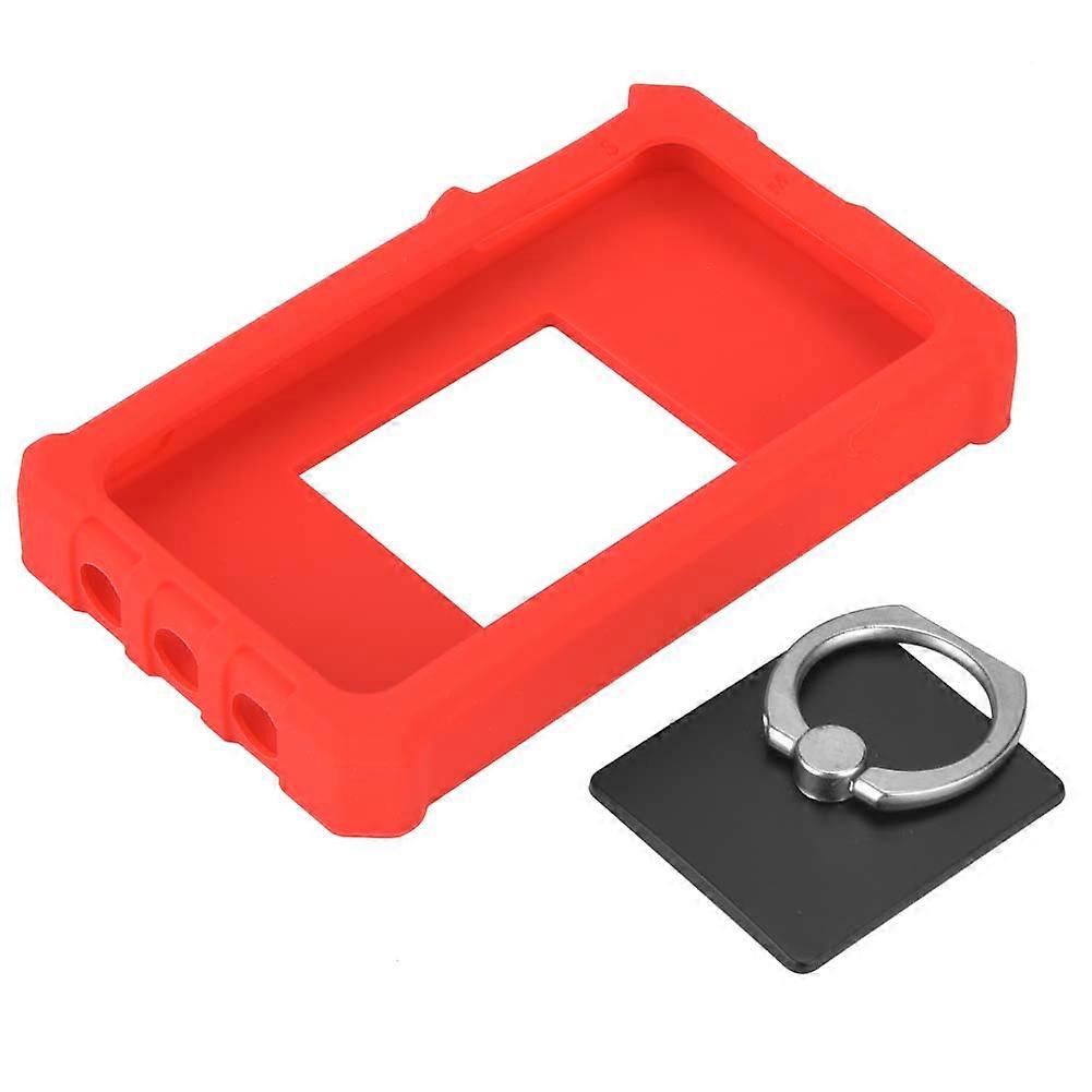 DS212 Red Mini Oscilloscope Silicone Case Shell with 1Pcs Ring Bracket