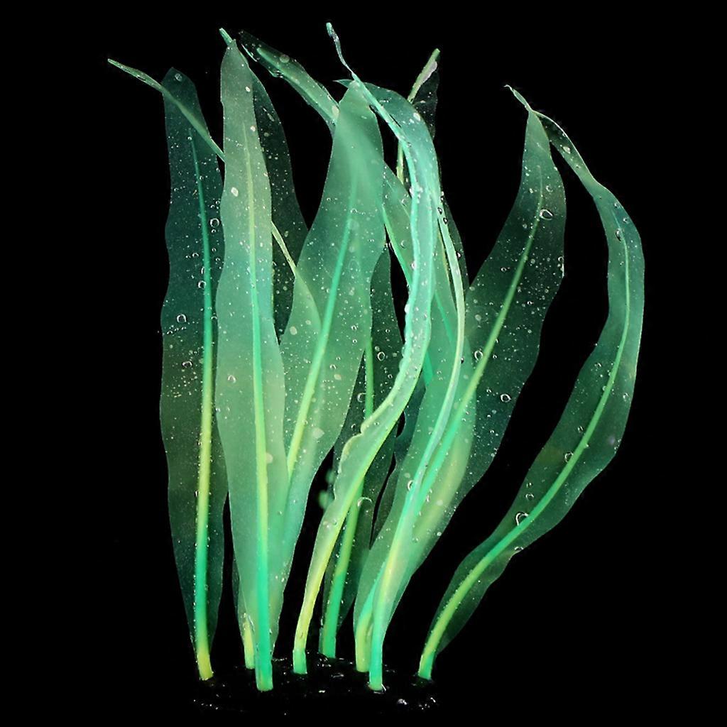 Resin Artificial Kelp Aquarium Decoration High Simulation Realistic Floating Fake Kelp Fish for Tank Seaweed Decor 5 Col green