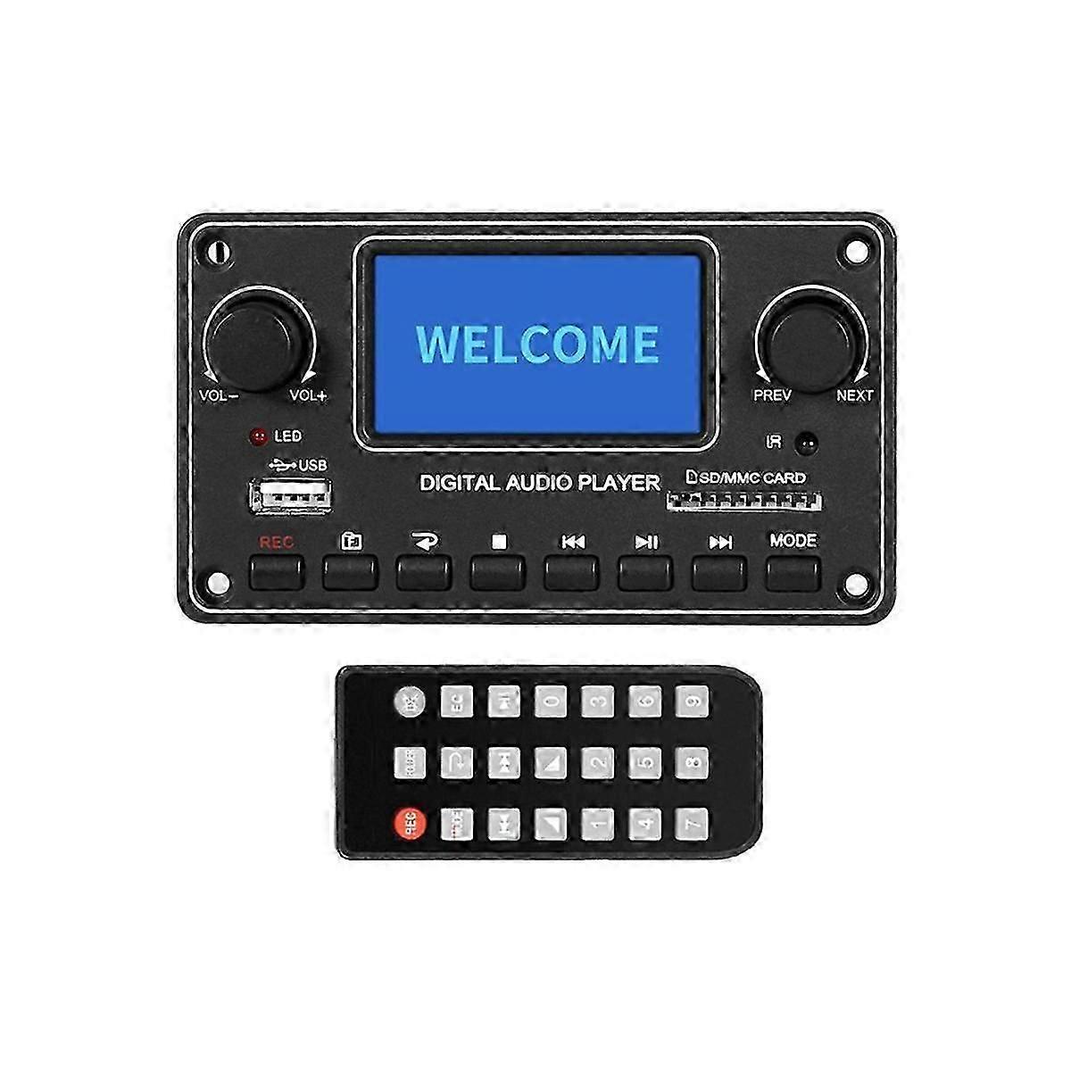 LCD MP3 Player Module Bluetooth Digital Audio Decoder Board TDM157 USB SD BT FM