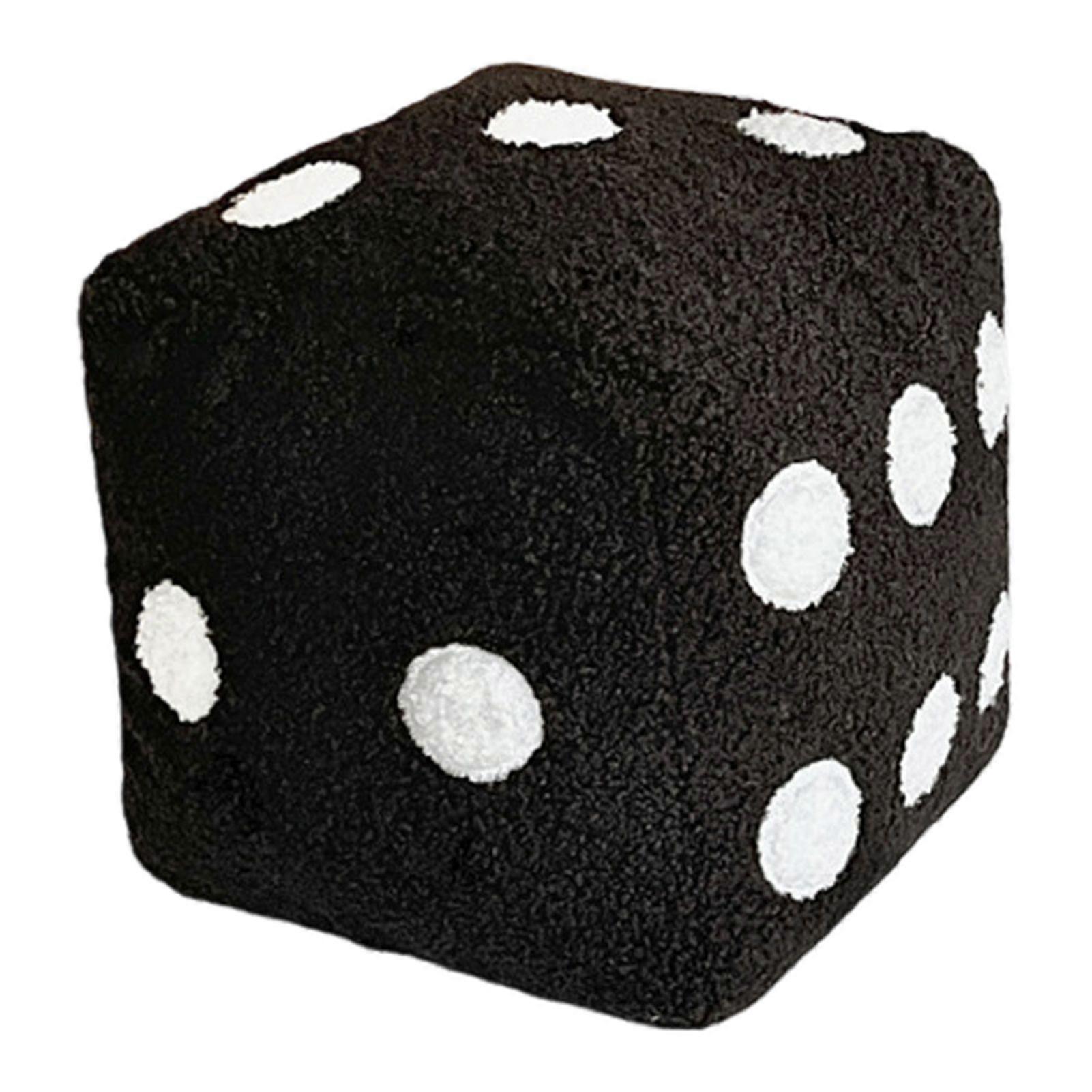 Dice Pillow Simulation Dice Plush Pillow Cubic Cube Plush Cushion Stuffed Sofa Back Support Cushion Office Car Bedroom Decor Pillow