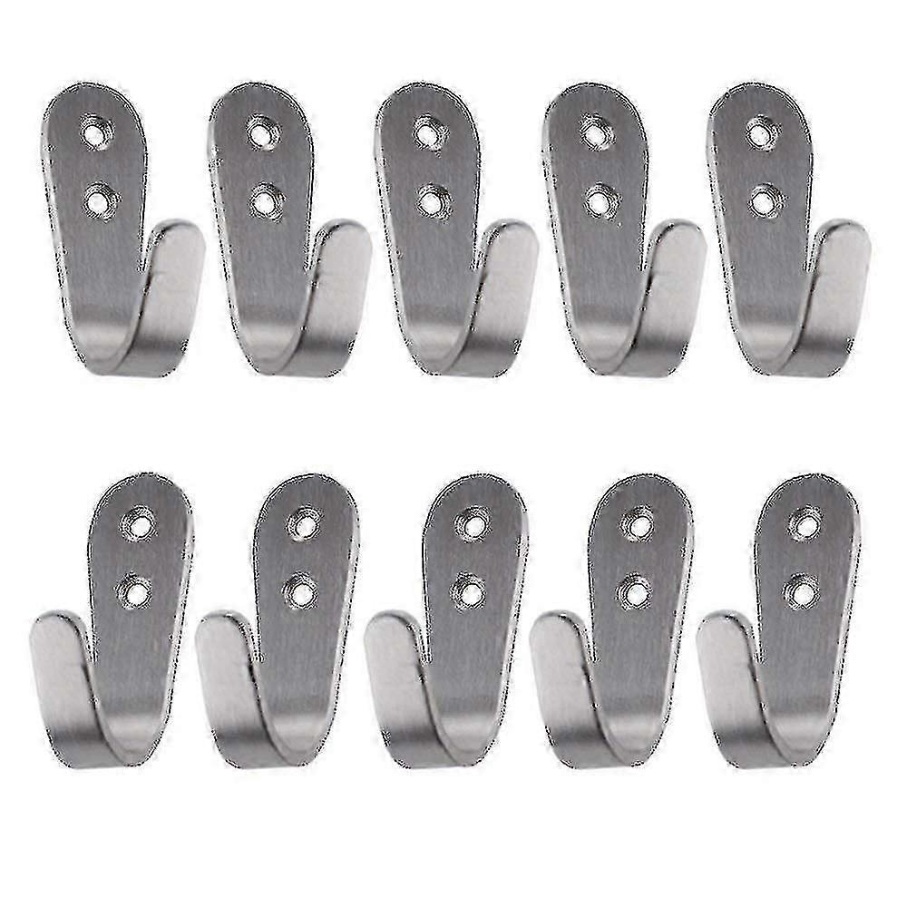 Stainless Steel Storage Organizer Hookcoat Hook Rustproof 10 Pack High Quality