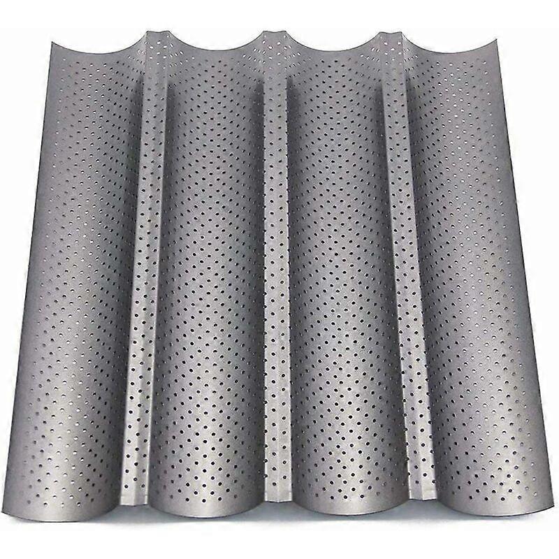 Baking tin - Baguette tin - 4 rows - Baking tin for baguettes - baking tray - baguette tray - baguette tin - Bread baking tin - Non-stick coating - p