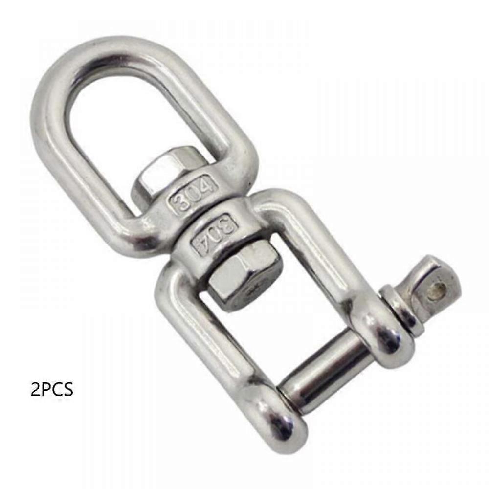 Swivel Shackles Anchor Chains Mooring Swivel Connector 304 Stainless Steel for Marine Boat - 8mm