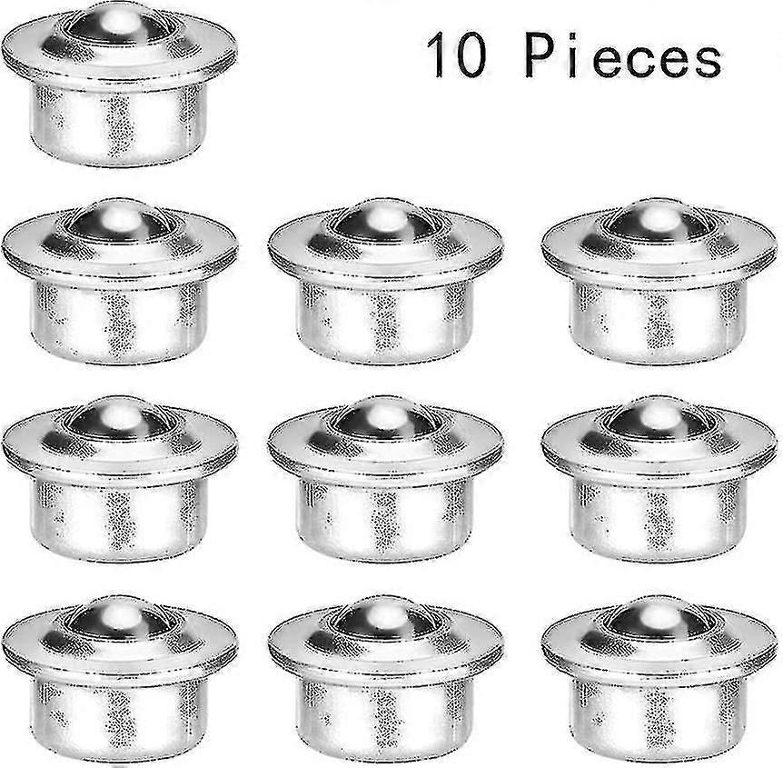 10pcs Furniture Ball Casters,swivel Ball Casters(silver)