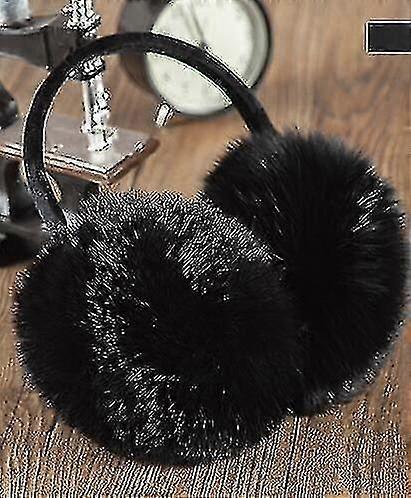 ロシアの冬100%天然レックスウサギの毛皮イヤーマフ男性女性暖かいファッションイヤーフラップぬいぐるみふわの耳W