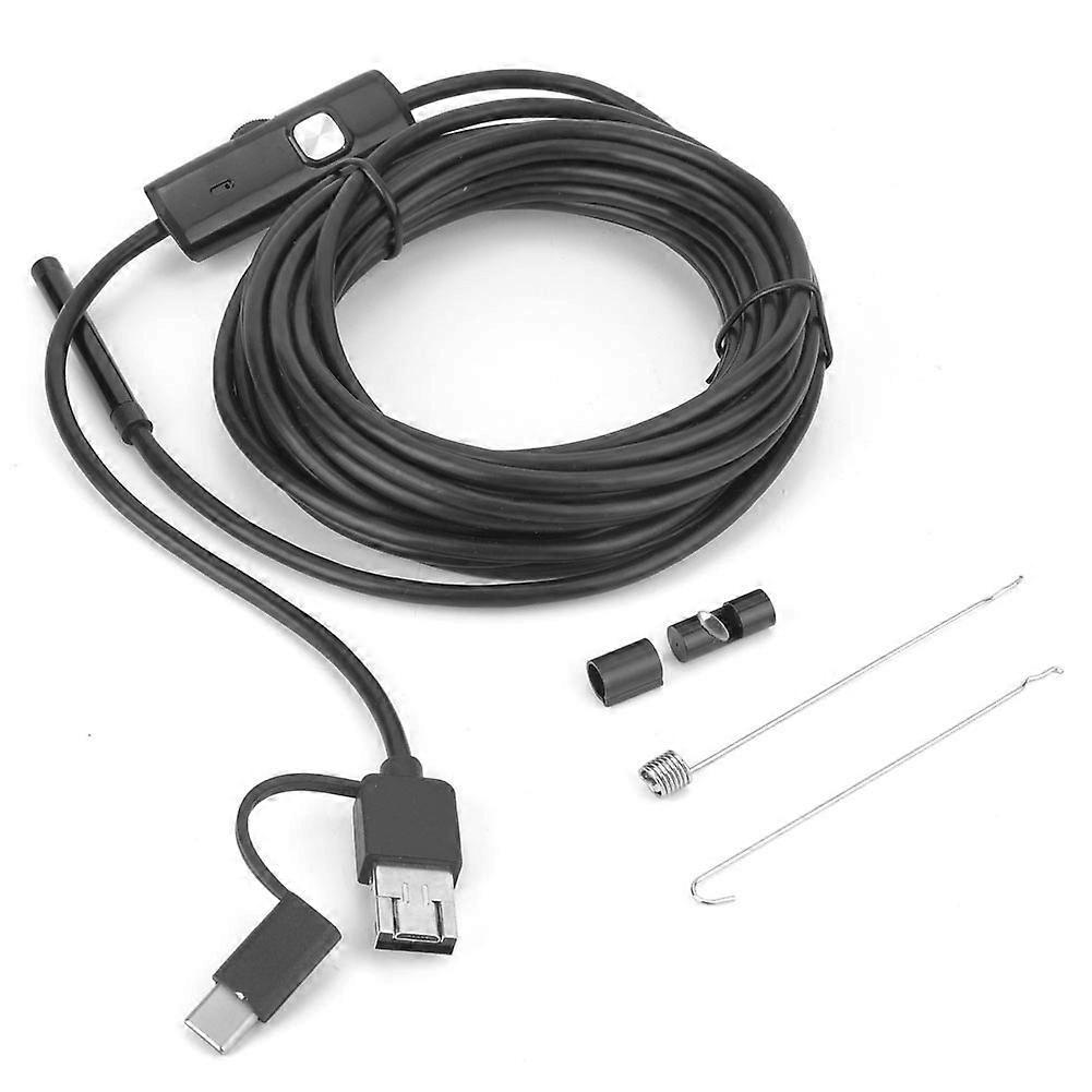 IP67 Waterproof Flexible Borescope with HD Camera and Adjustable LED