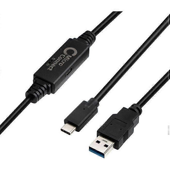 Kábel MicroConnect USB-C na USB 3.0 A - 5m USB Kabel USB 3.2 Gen 1 (3.1 Gen 1) USB C USB A Schwarz () - USB3.1CA5AMP