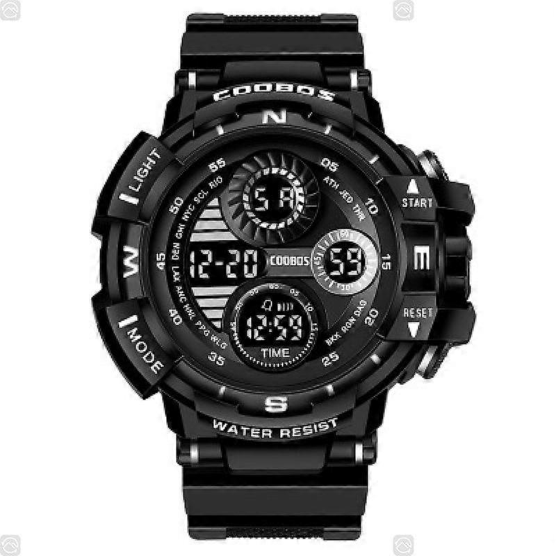 Boys Electronic Watch - Waterproof - Luminous (Black)