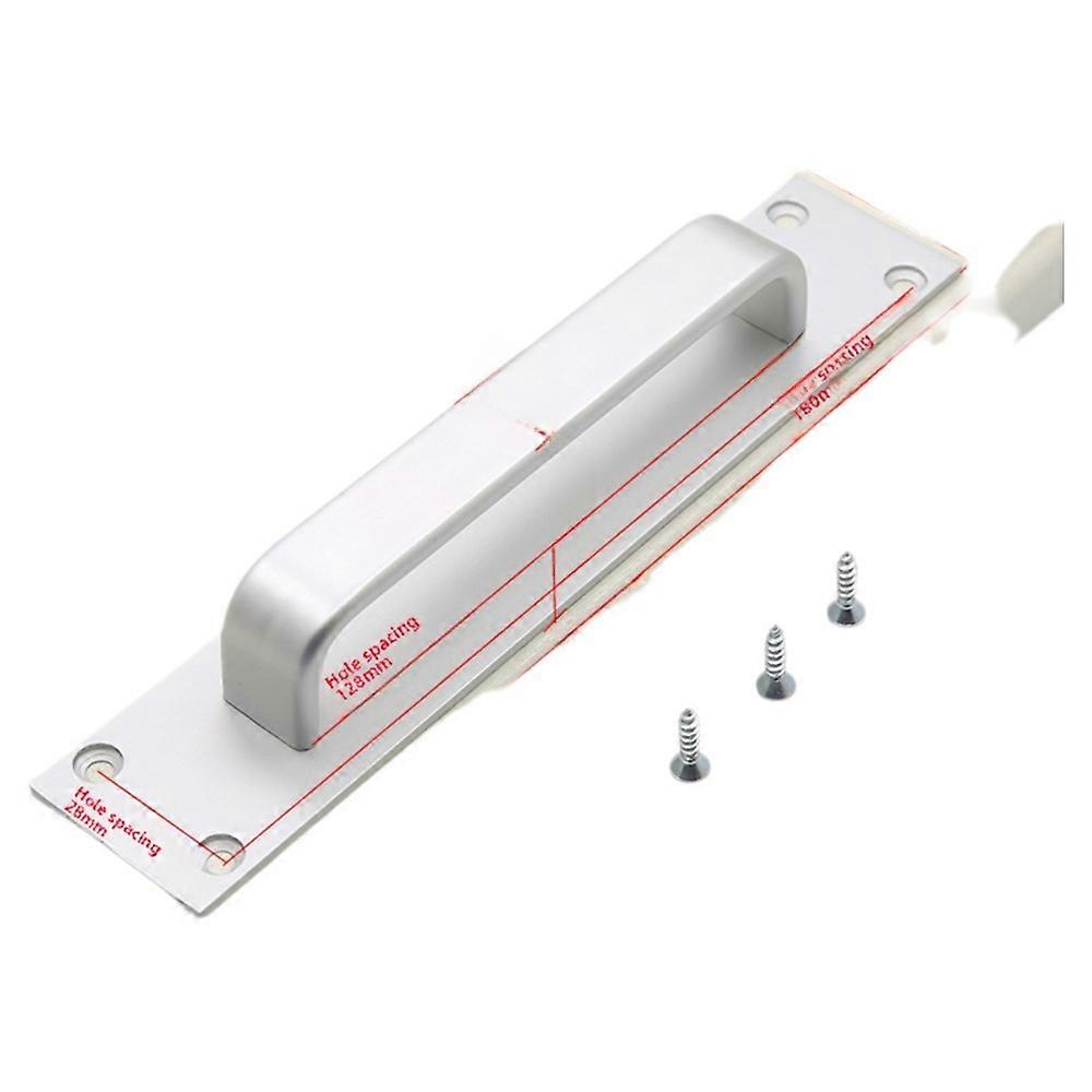 Stansfritt dörrhandtag i aluminiumlegering, öppet monterat balkongdörr i plast/stål