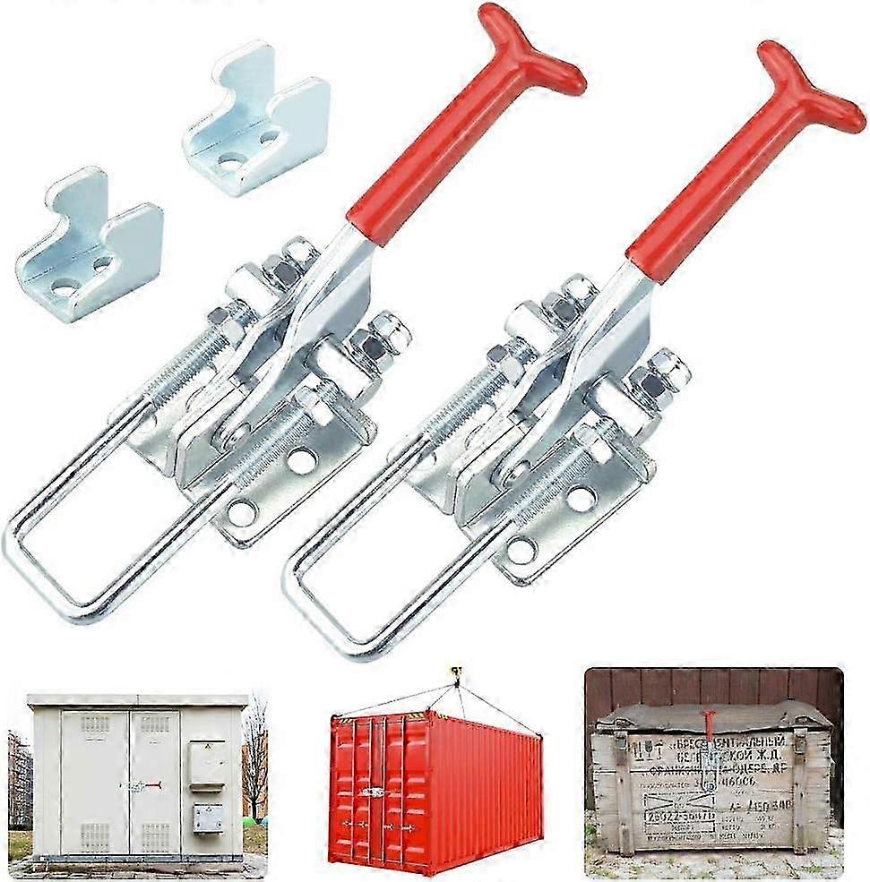 2 Pcs 431 Toggle Clamps Capacity Latch Toggle Clamp Adjustable Lever Latch Toggle Clamp Quick Pull Release Toggle Catch Latch for Vehicle Packing Case