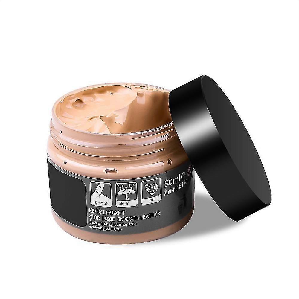 50ml Κρέμα επισκευής δέρματος, σύνθετη κρέμα πλήρωσης δέρματος για παπούτσια, κάθισμα αυτοκινήτου, καναπέ, παλτά, τρύπες, γρατσουνιές, αποκατάσταση ρωγμών, επισκευή χρώματος