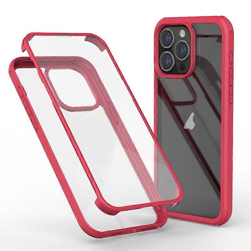 Double-sided Plastic Glass Phone Protective Case