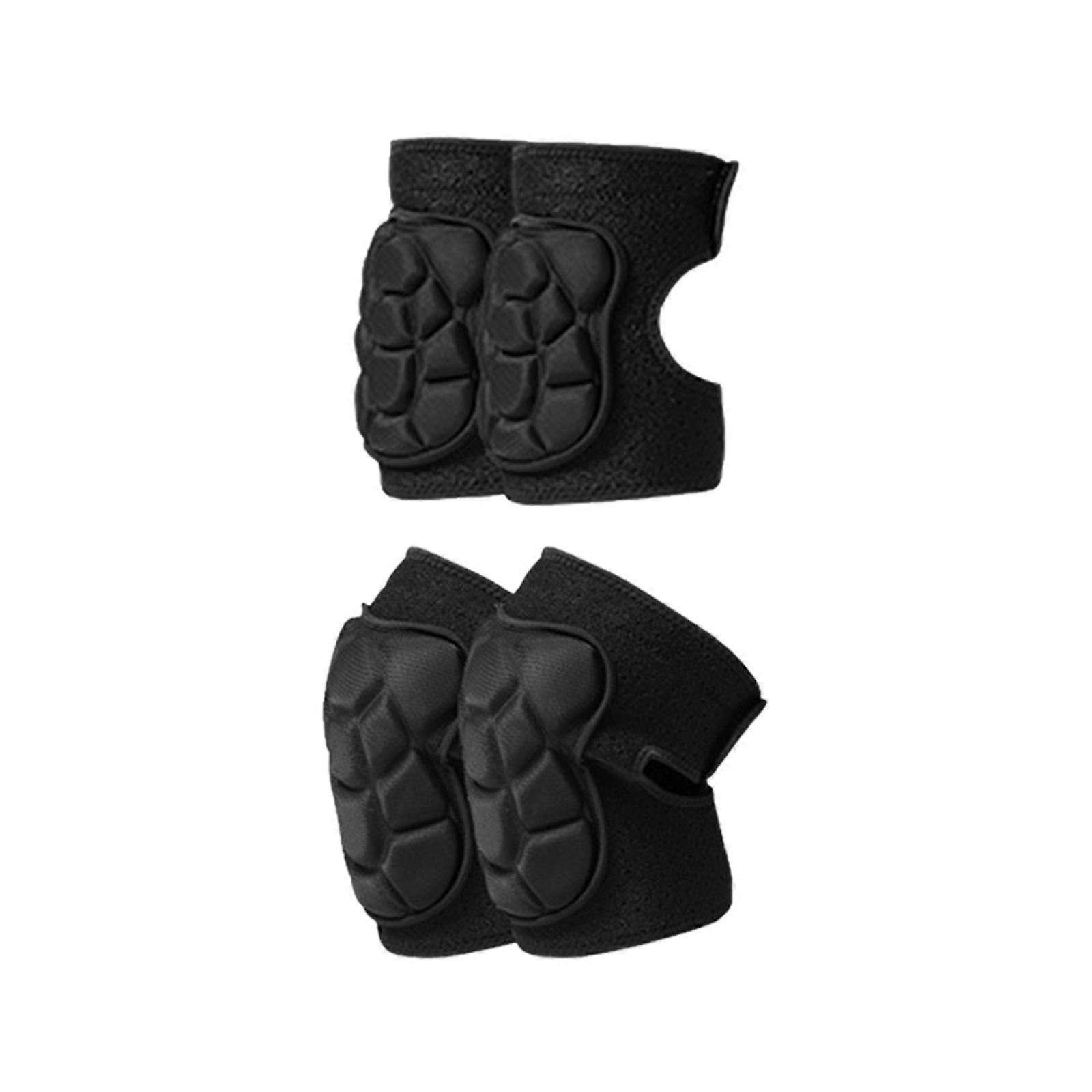Men Protective Gear Set Collision Avoidance Knee Sleeve and Elbow Durable Shock