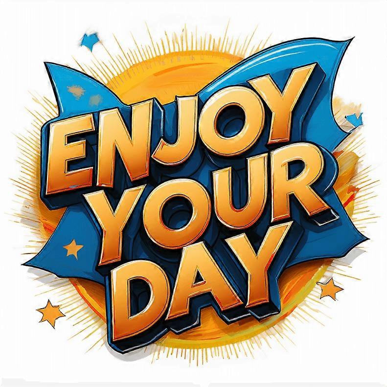 Iron-on patch Enjoy your day