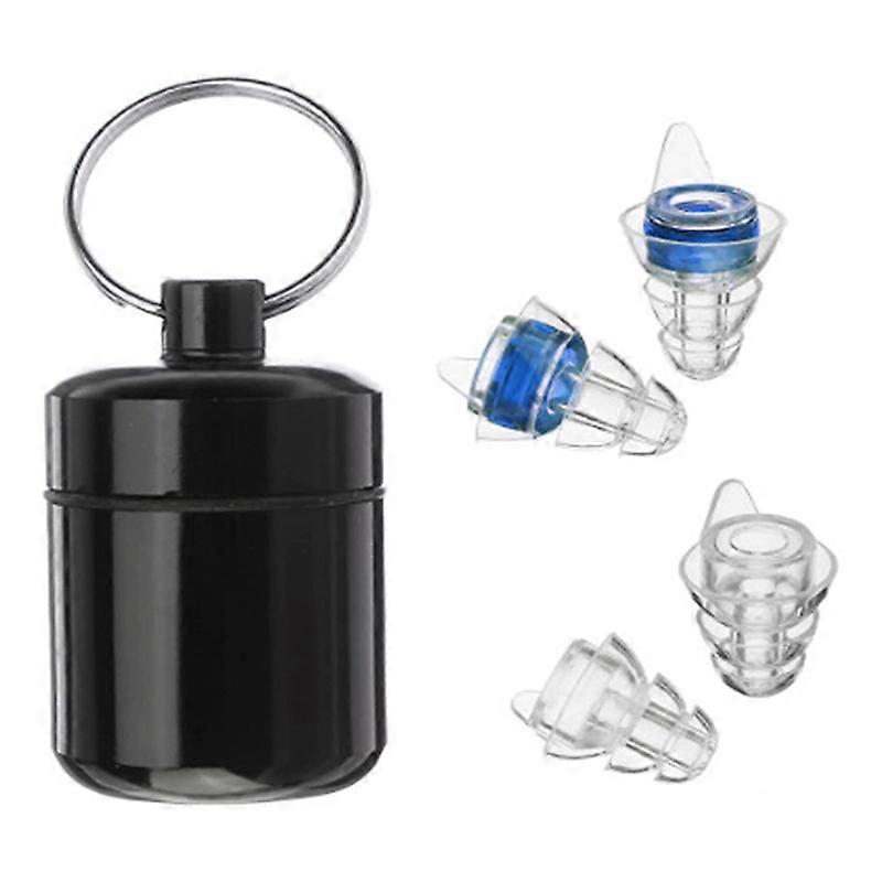 2 Pairs High Fidelity Concert Ear Plugs for DJs, Nightclub, Concert