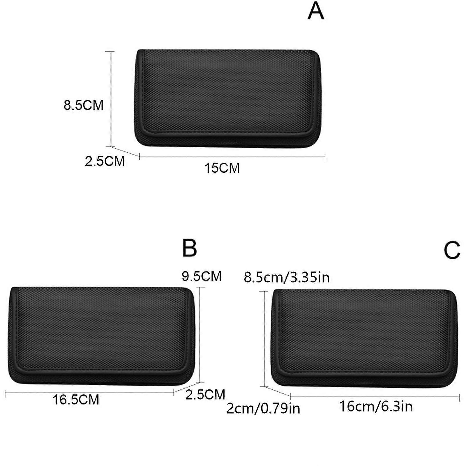 Horizontal Nylon Belt Loops Cellphone Holster Holder Carrying for Case Sleeve Po  Black XXL