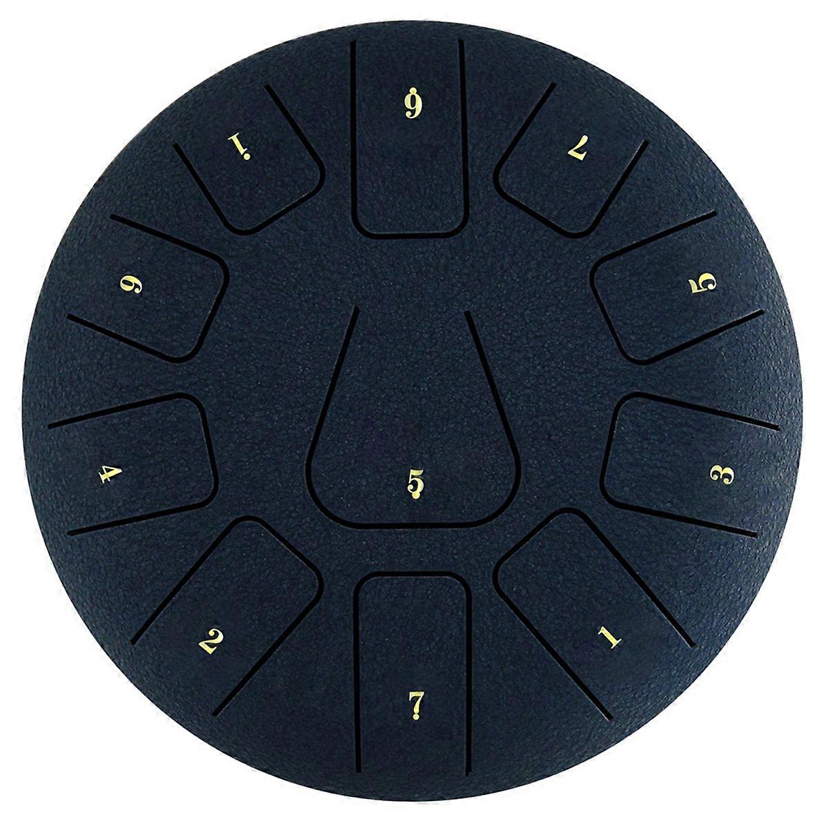 8 Inch Steel Tongue Drum, 11 Note Tambourine E