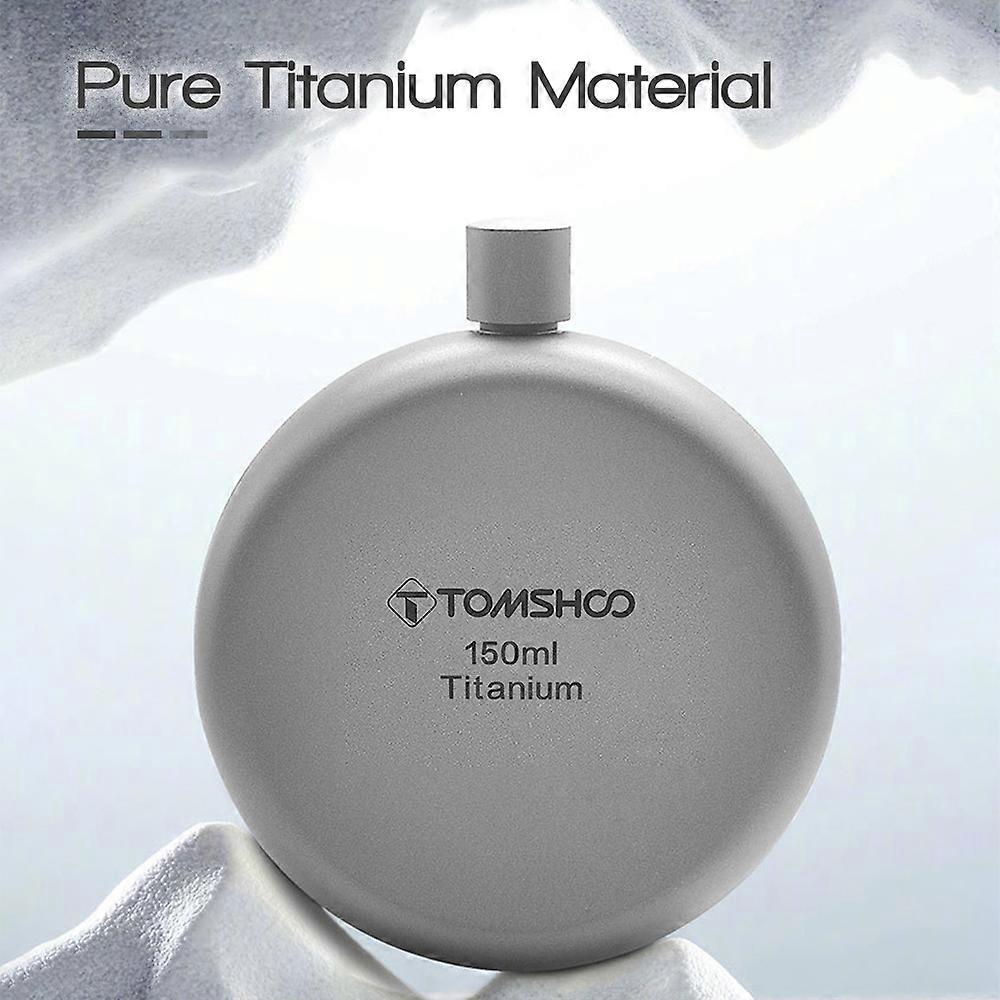 150ml/180ml Titanium Flask Alcohol Whisky Wine Flask for Outdoor Camping Backpacking Travel Picnic