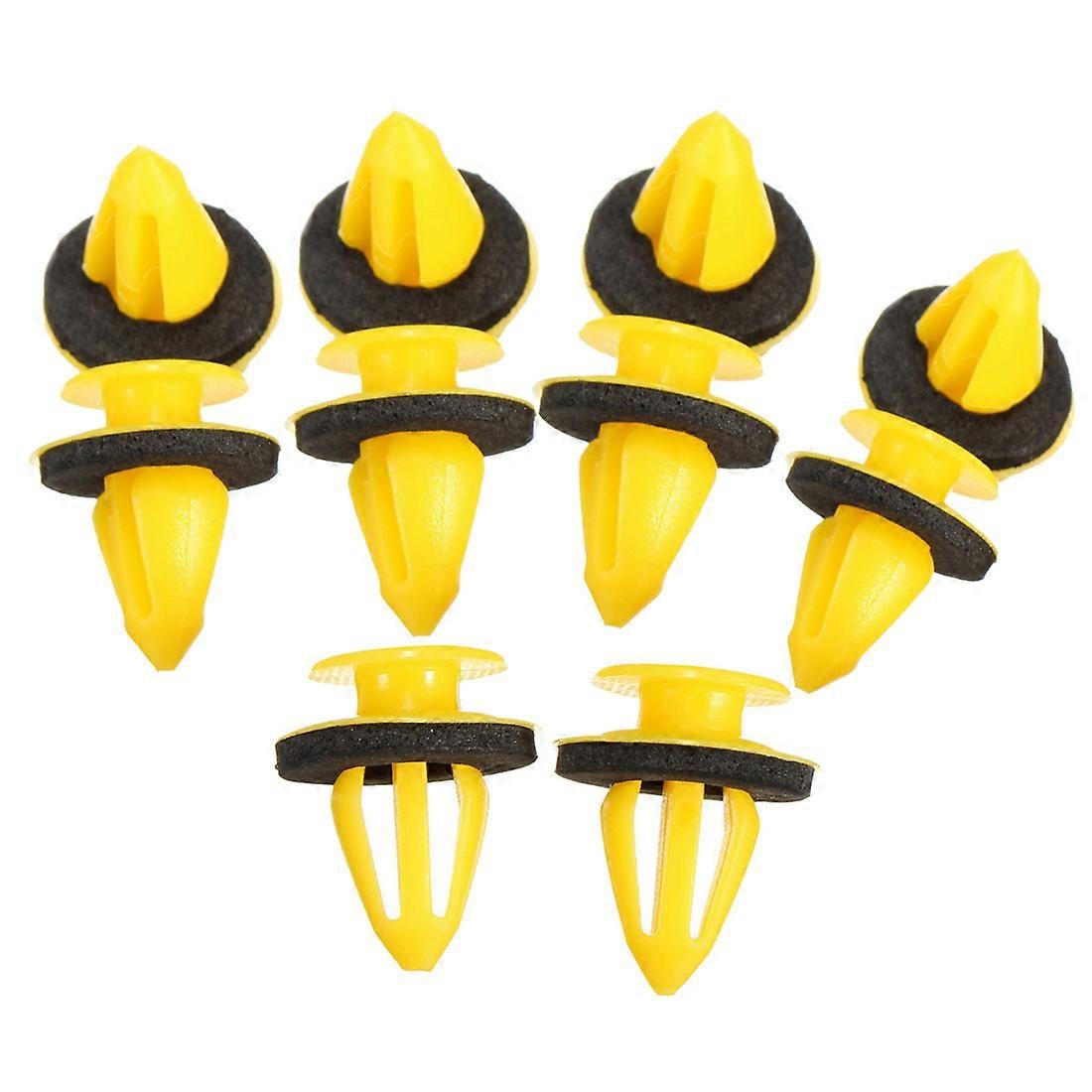 10x Windscreen Side A Pillar Yellow Fastener Trim Clips For 