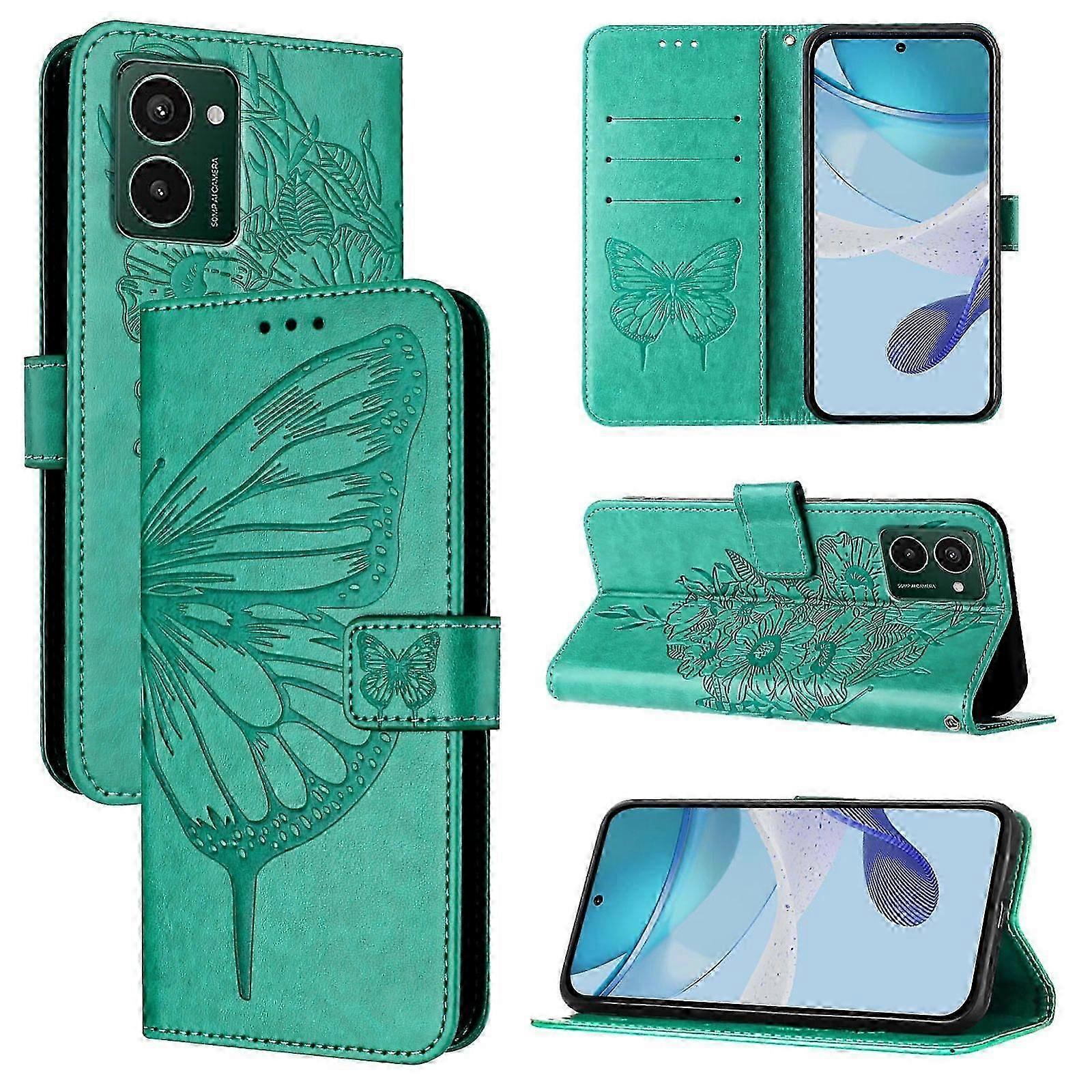 Embossed Butterfly PU Ca