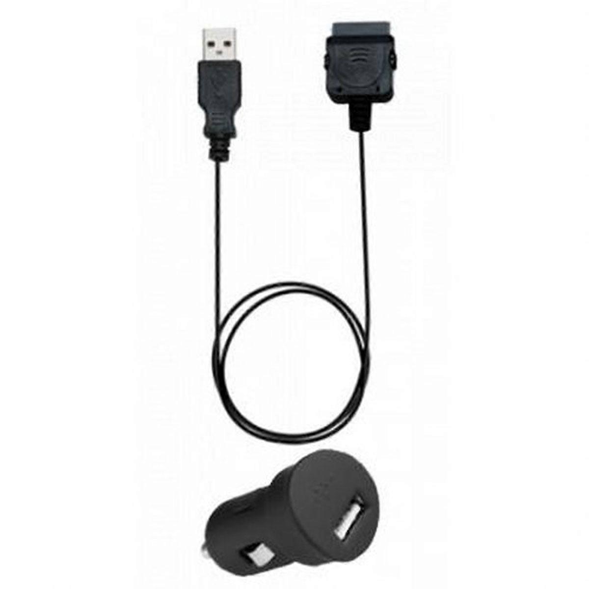Mini 1A cigarette lighter charger for iPhone/iPod, Black