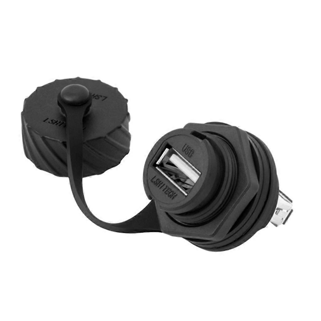 USB 2.0 3.0 Female Socket Plug Panel Mount Adapter Directly Waterproof Connector  USB2.0