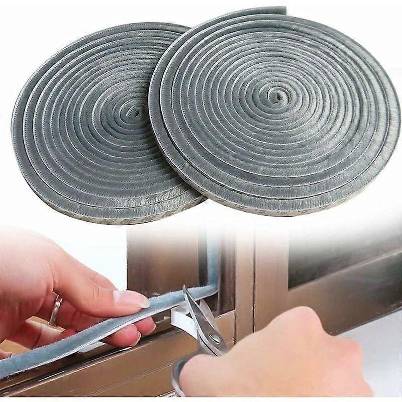 Weather Stripping, Self-Adhesive Pile, Durable Waterproof Material, Energy Efficiency