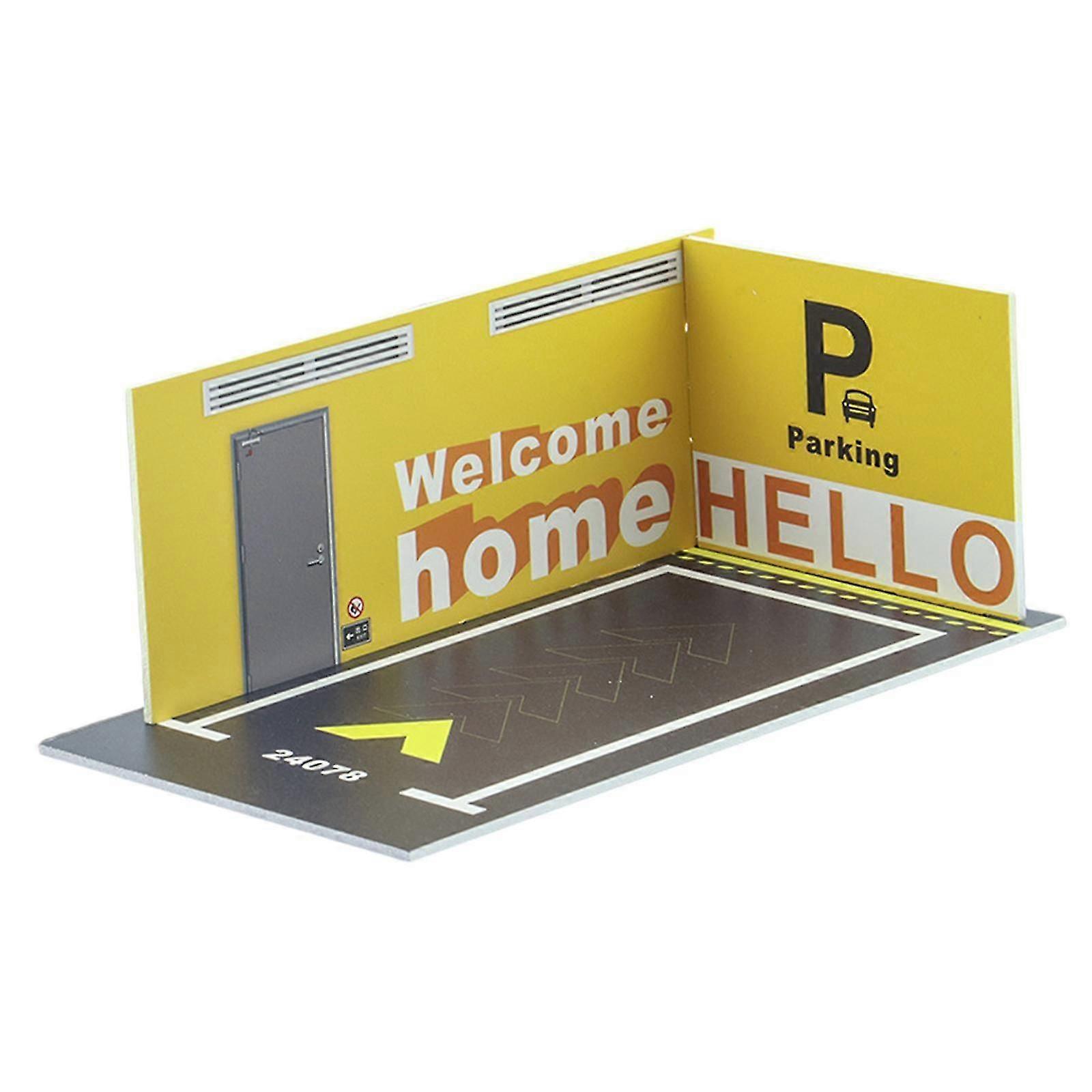 Simulation 1/32 Parking Lot Mini Car Garage for Car Model Display 24078
