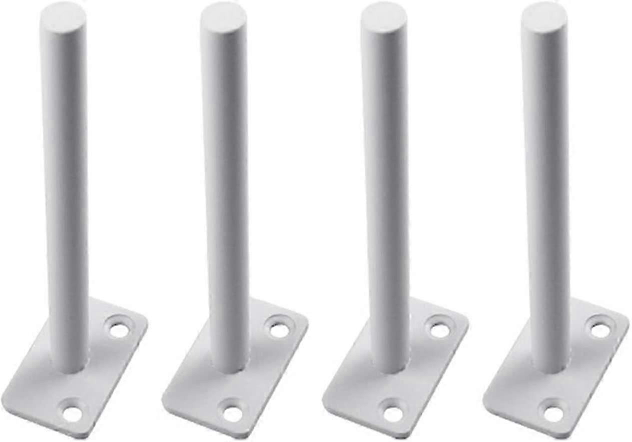 Metal Floating Shelf Brackets, T-Shaped,4PCS(white150mm/6in)