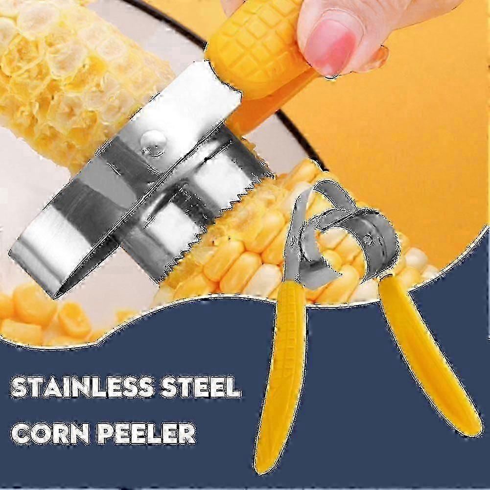 Corn Peeler Corn Cob Stripper Size Adjustment Corn Cutter Corn Kernel Remover Tw