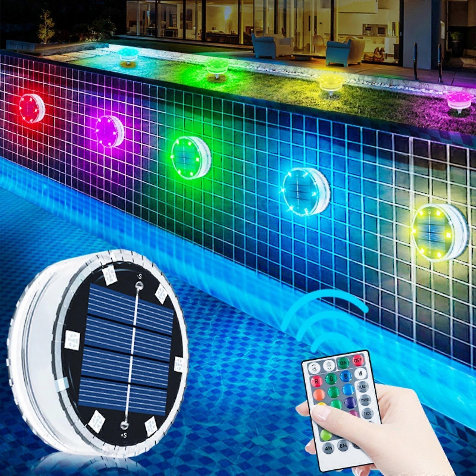 Solar Submersible Led Light With Suction Cups And Magnets IP Floating Pool Lights For Swimming Pool Aquarium Lights CCC