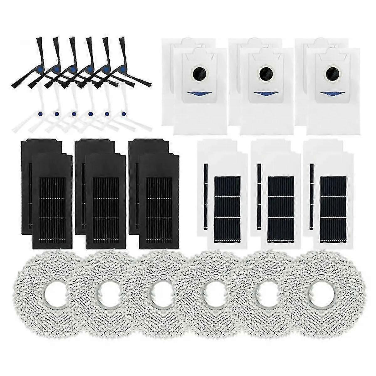 For Deebot X2 / X2 Omni / X2 Pro Robot Vacuum Cleaner Side Brush Hepa Filter Dust Bag Mop Cloths Ac Boris