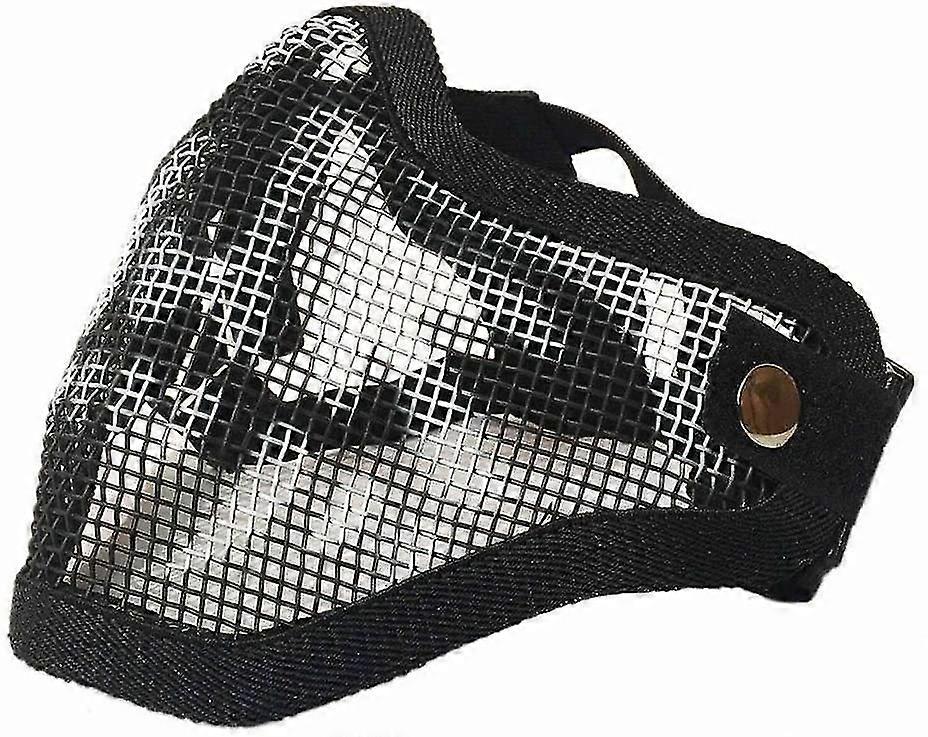 Airsoft Skull Steel Mesh Half Face Mask