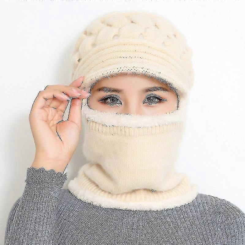 Winter Beanie Women's Warm Plush Thick Warm Hat