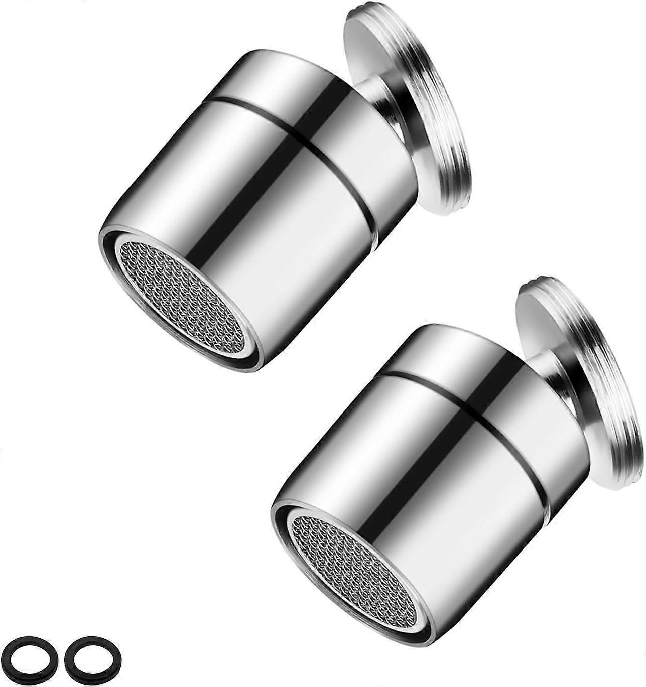 pcs Silver Water Saving Faucet Aerator, 360 Kitchen Faucet Adapter, Stainless Steel Kitchen Faucet Nozzle, for Families, Hotels, Public Facilities