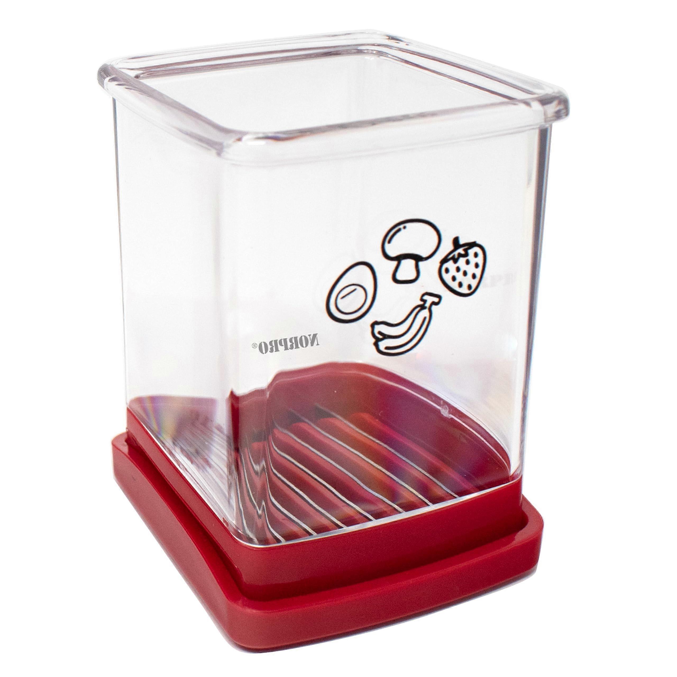 Speed Slicer with Push Plate, Red, 3'L x 3'W x 4.25'H