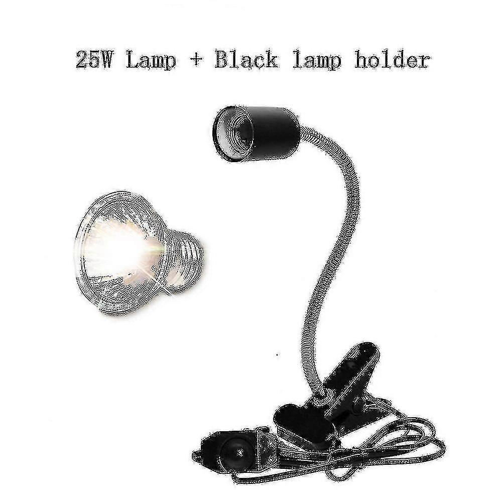 Clip-on Bulb Lamp Holder Kit for Reptile UVA/UVB Lighting Ideal for Turtle and Lizard Basking and Heating