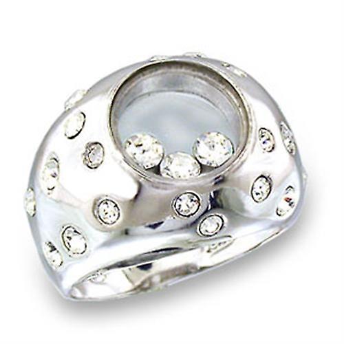 Sterling Silver Ring Top GRD Crystal Clear 49709 for Women Style High
