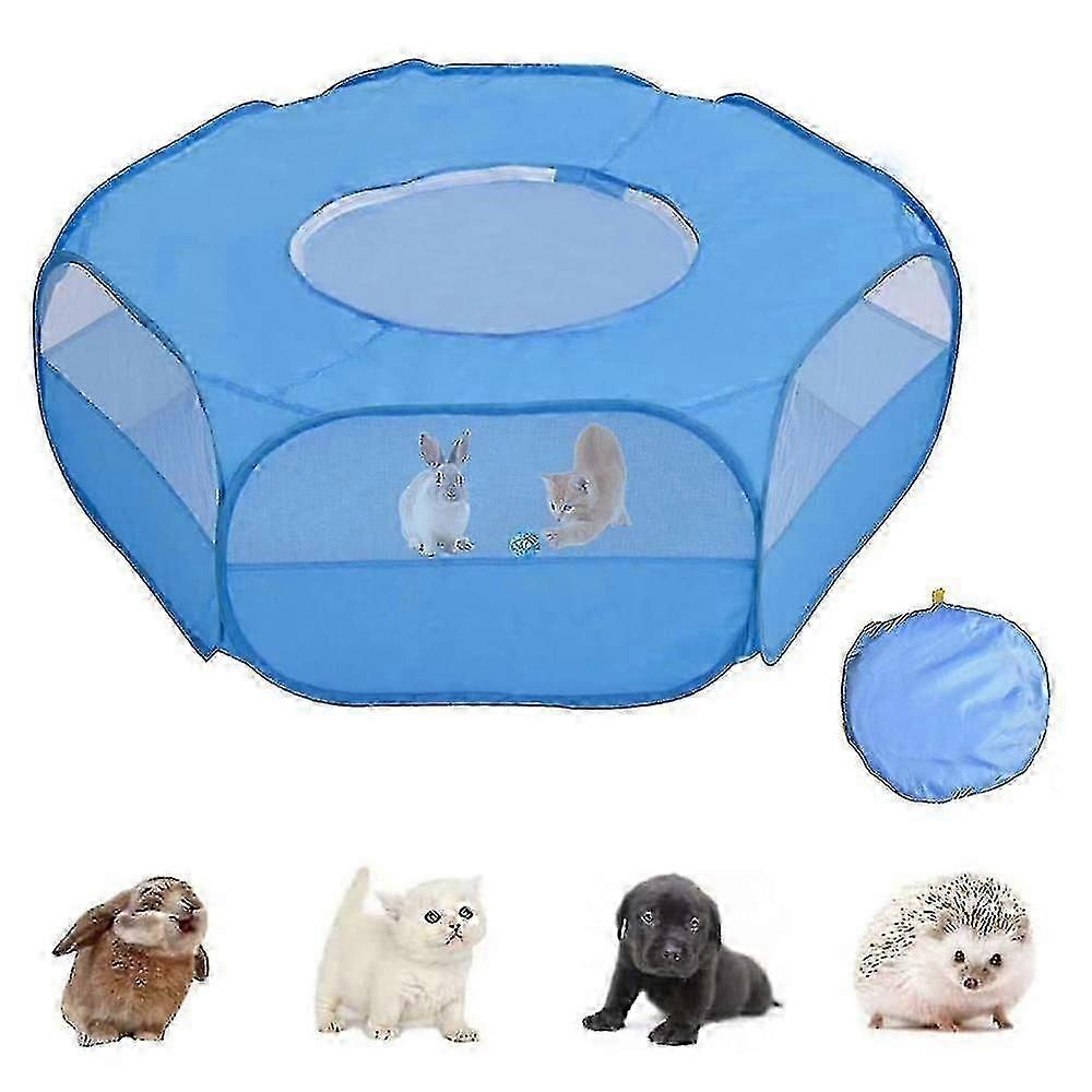 Waterproof Foldable Pet Playpen - Breathable Mesh Tent for Indoor/Outdoor Use (100x52x38cm)_MM2