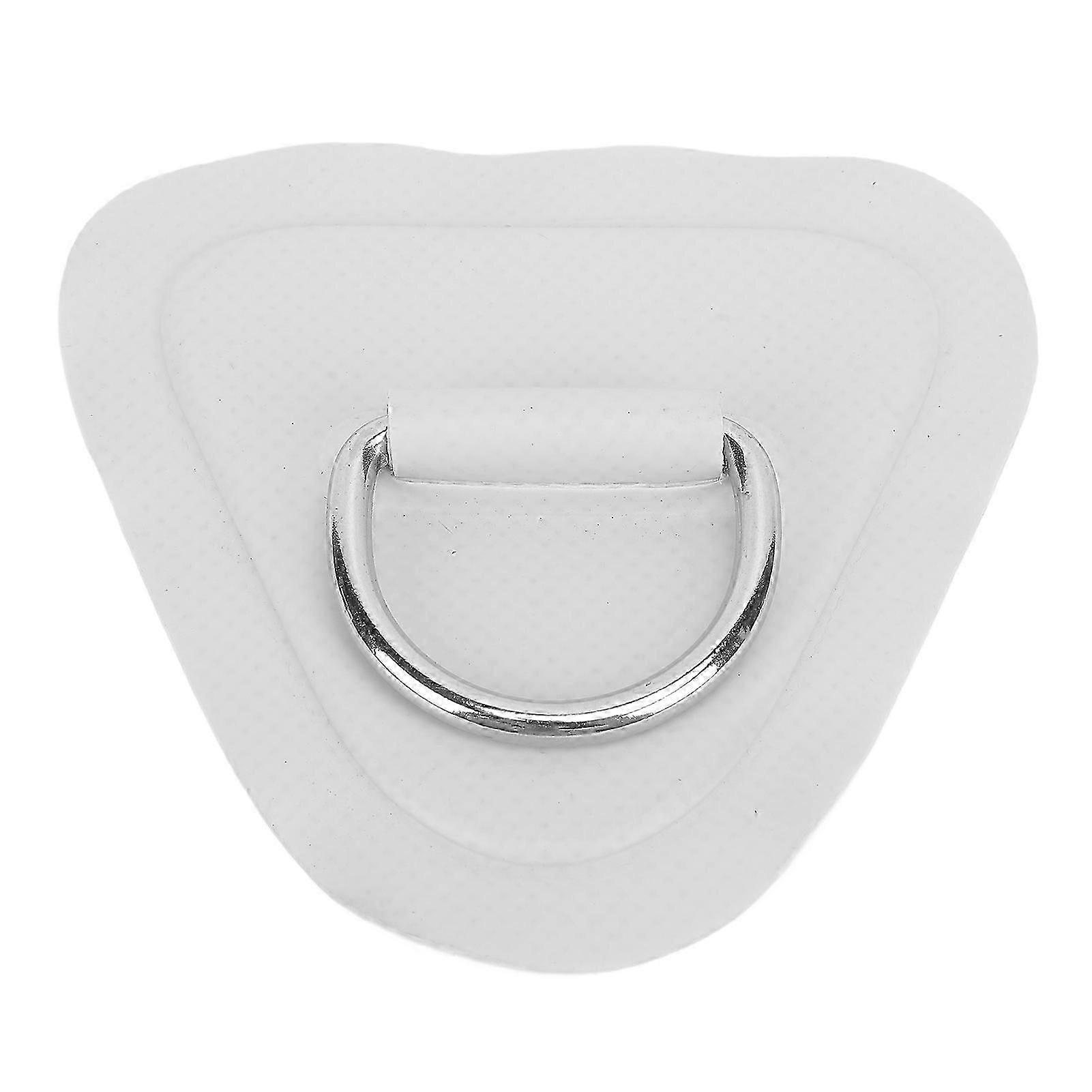 D Ring Patch Triangle UV Proof PVC Patch D Ring Rope Buckle for Inflatable Boat Kayak Dinghy Grey