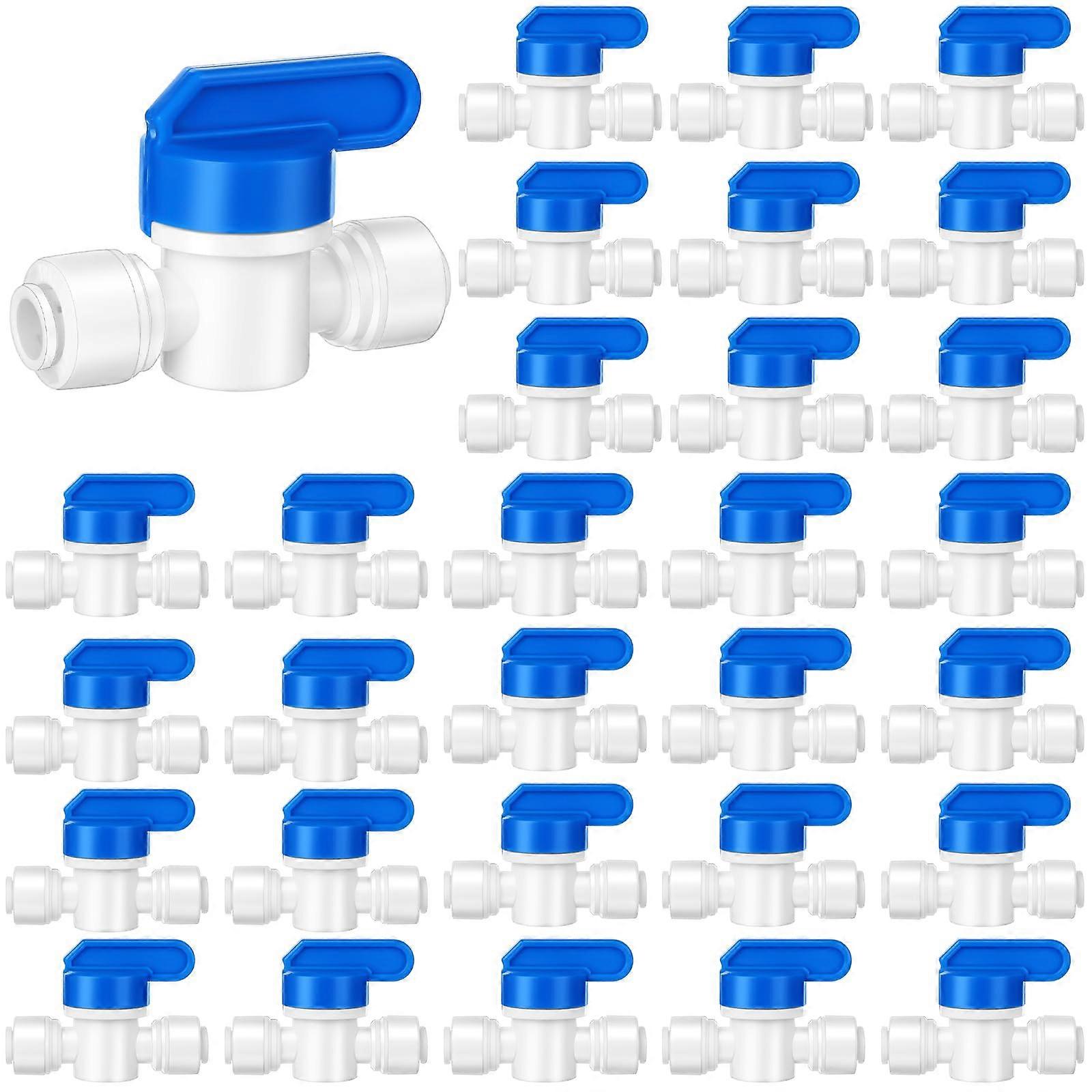 30 Pcs 1/4' Drip Irrigation Tee Connectors for Quick Tube Connect Parts Fittings for 1/4 Inch Tubing