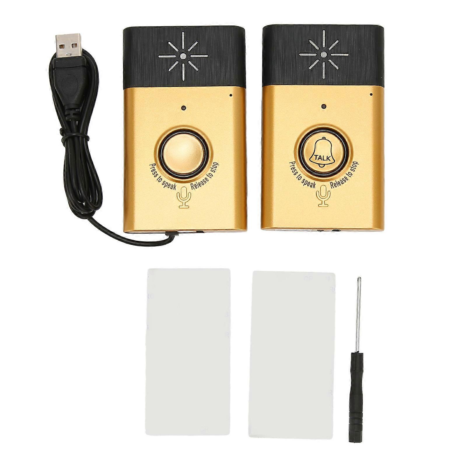 Intercom Doorbell Wireless Voice Call Receiver Transmitter Smart Home Security System H6