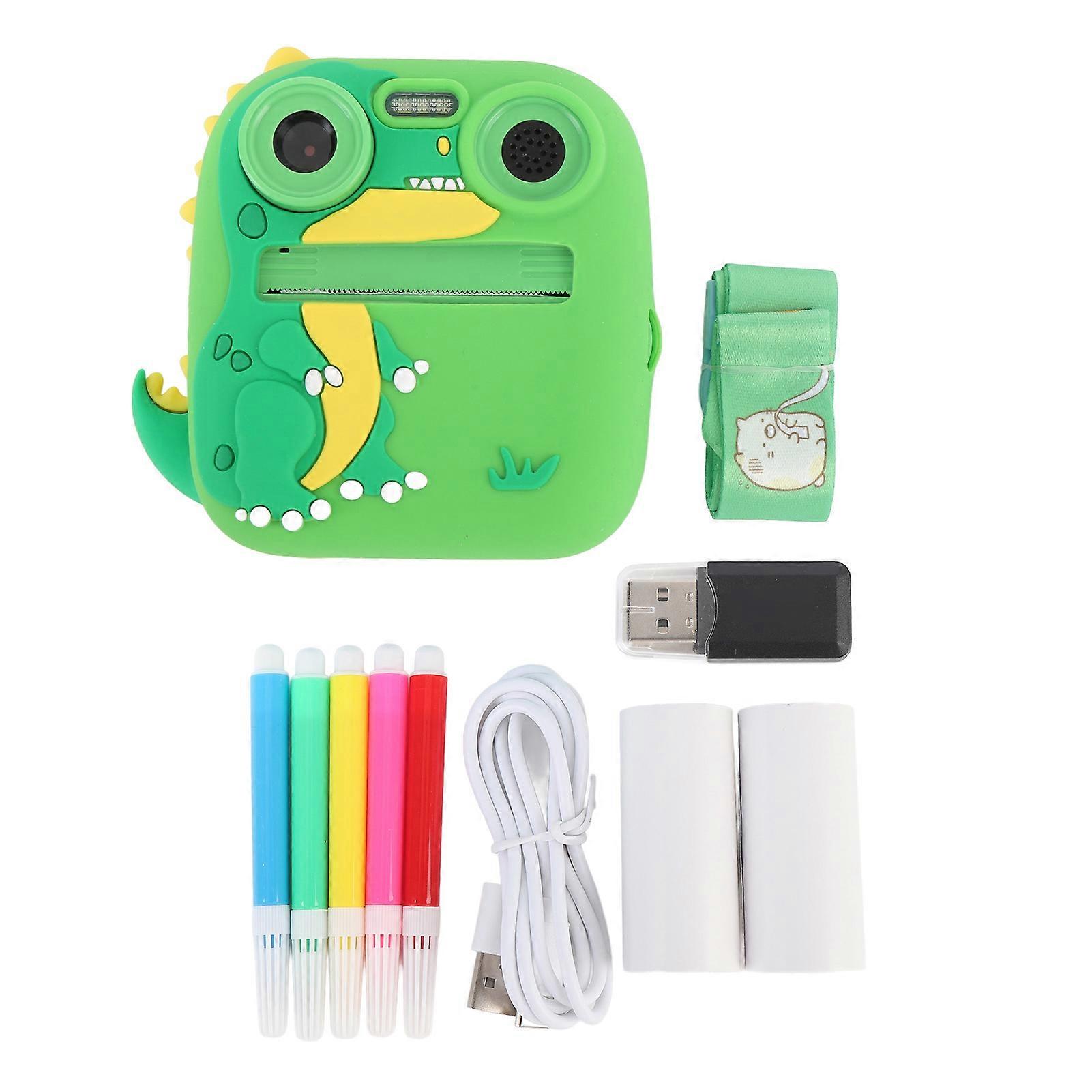 48MP Double Lens Instant Print Selfie Camera - HD Display, Creative Doodling Fun