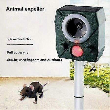 Solar Powered Ultrasonic Animal Repeller for Effective Pest Control